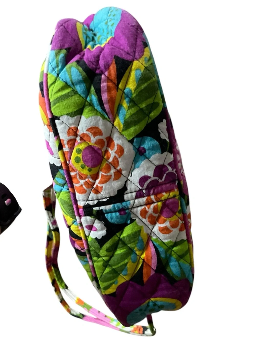Vera Bradley Frannie Quilted Floral Crossbody in Va Va Bloom